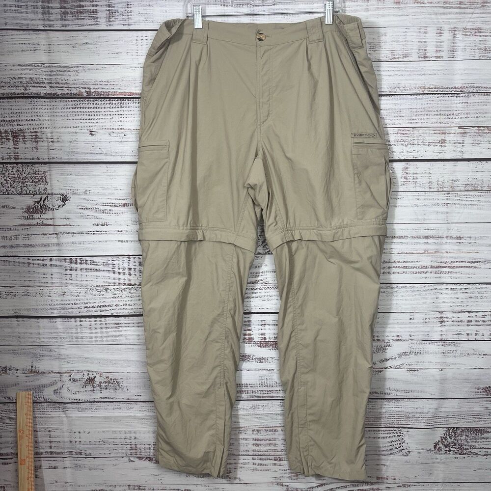 Ex Officio Convertible Pants Lightweight Quick Dry Cargo Fishing Hiking Mens L